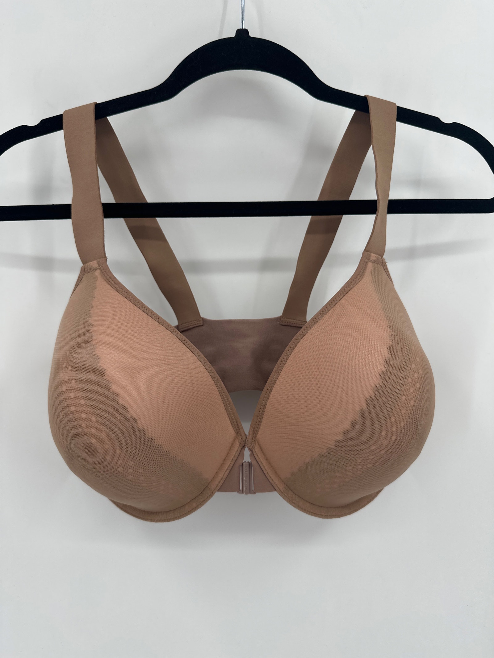Spanx Bra-Llelajah Illuion-Lace Bra Cafe Lait Vintage Rose Size 38ddd